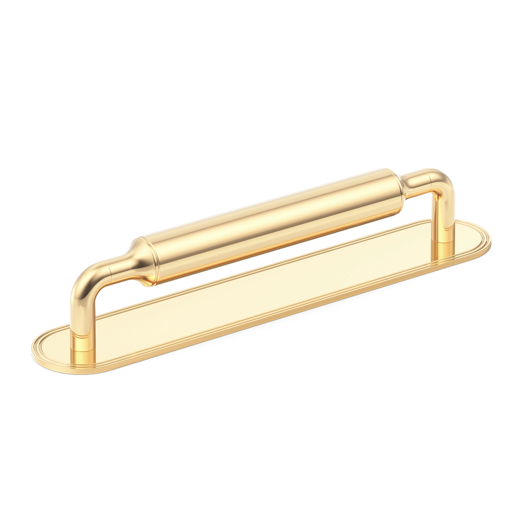 Solid Brass Cabinet Handles & Knobs, Polished Brass Kitchen Cupboard Door  Handles, Drawer Pulls, Shaker Pulls Unlacquered Quality 