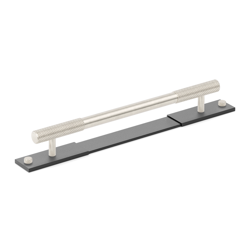 MIX Diamond Knurled Cabinet Handle & Backplate - Mixed Finish