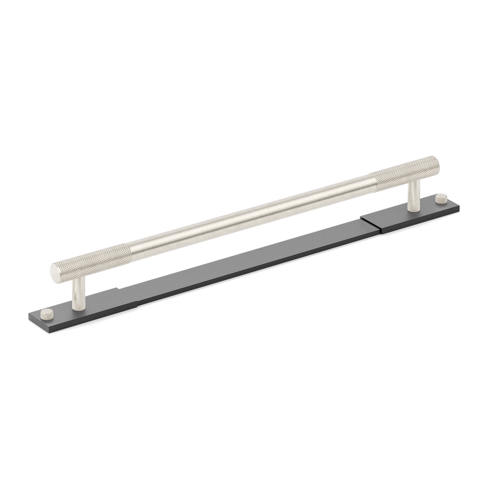 MIX Diamond Knurled Appliance Pull Handle & Backplate - Mixed Finish